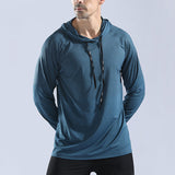 T-shirt manches longues à capuche homme