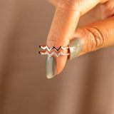 Bague Vague Diamant Double Couche