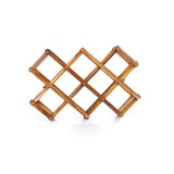 Porte-bouteilles en bois pliable