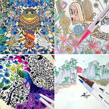 Set de crayons aquarelle double face