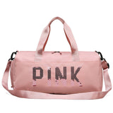Sac de fitness en nylon rose