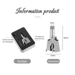 Tondeuse à poils de nez en acier inoxydable Safe Touch