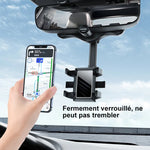 Support de téléphone pour rétroviseur de voiture rotatif à 360°