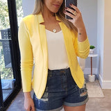 Petit Costume De Couleur Unie Pour Femmes