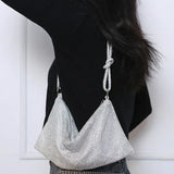 Sac à main au design luxueux avec strass brillants