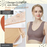 Soutien-gorge en dentelle à boucle croisée sur le devant Instant Lift