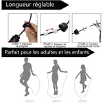 Corde à Sauter en Acier Ergonomique