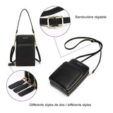 Porte-monnaie pour téléphone portable avec blocage RFID à écran tactile