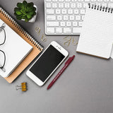 Stylos à bille Girl Power colorés doux au toucher (5 pièces)