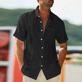 Chemise à boutonnage simple avec poches