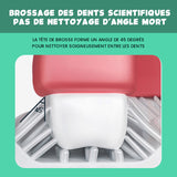 Brosse à dents électrique étanche pour enfants en forme de U