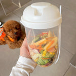 Tasse à salade portative légère Mason