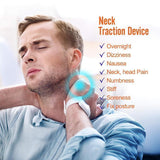 Dispositif de traction cervicale, support de cou gonflable