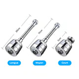 Rallonge de robinet de cuisine rotative à haute pression