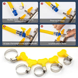Ensemble de Collier de Serrage en Acier Inoxydable Vissés à la main (20 pièces)