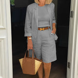 Ensemble deux pièces cardigan et short