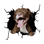 Autocollant chien créatif pour fenêtre de voiture