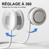 Mini ventilateur de cou portable USB pliable