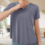 T-shirt de yoga fendu