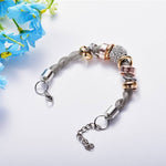 Bracelet d'accent d'anneau entrelacé