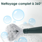 Brosse de toilette en silicone à suspendre au mur sans poinçon domestique