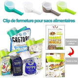 Clip de fixation 2 en 1 pour le stockage des aliments (lot de 4)