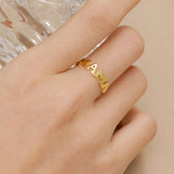Bague mère en argent sterling