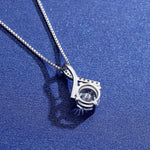L'âme Sœur Dure Tout le Temps - Collier Pendentif Scintillant