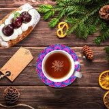 🌸Dessous de verre en forme de diamant (Mandala)