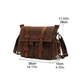 SAC MESSAGER FASHION VINTAGE EN TOILE POUR HOMME