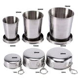 Tasse en acier inoxydable pliable portable