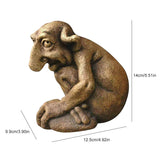 Ornement en Résine de Vieil Homme Sec