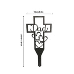 Pieu de la croix commémorative du cimetière pour les parents