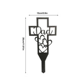 Pieu de la croix commémorative du cimetière pour les parents