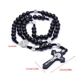 Collier chapelet croix