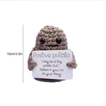 🥔Drôle de cadeau tricoté Positive Potato🥔