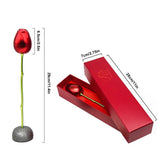 Boîte à bijoux en alliage d'aluminium avec rose