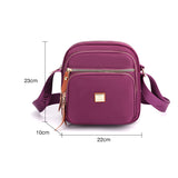 Sac à bandoulière léger et décontracté avec plusieurs poches pour femme