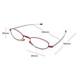 Lunettes de lecture portables pliables