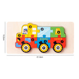 Puzzle en bois 3D éducatif pour enfants