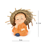Bonnet de bébé en polyrésine Monk Buddha Idols (4 pièces)