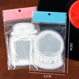 Signets de fleurs séchées transparentes(2PCS)