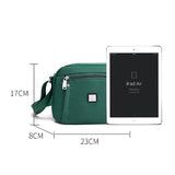 Sac à bandoulière monochrome simple à la mode en nylon