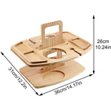 Table à Vin Portable en Bois pour Pique-nique
