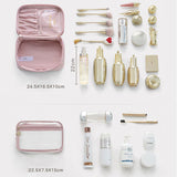 Sac cosmétique en velours de grande capacité