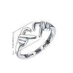 Bague coeur "Je t'aime pour toujours"
