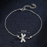 Bracelet de cheville femme libellule insecte