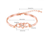 Rappelez-vous Toujours que Je t'aime Maman Bracelet Coeur d'amour pour Toujours