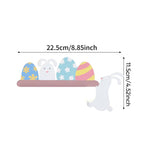 Décoration de porte lapin de Pâques