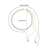 Collier de perles coulissant